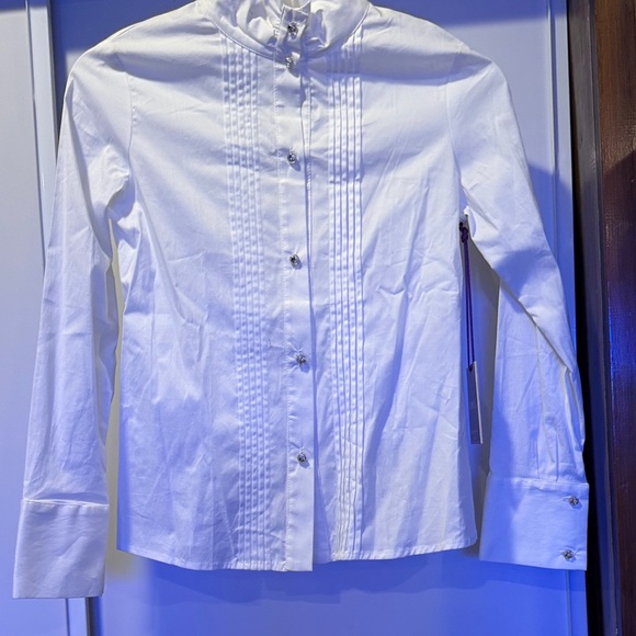 White Button-Up Shirt - Picture 1 of 4